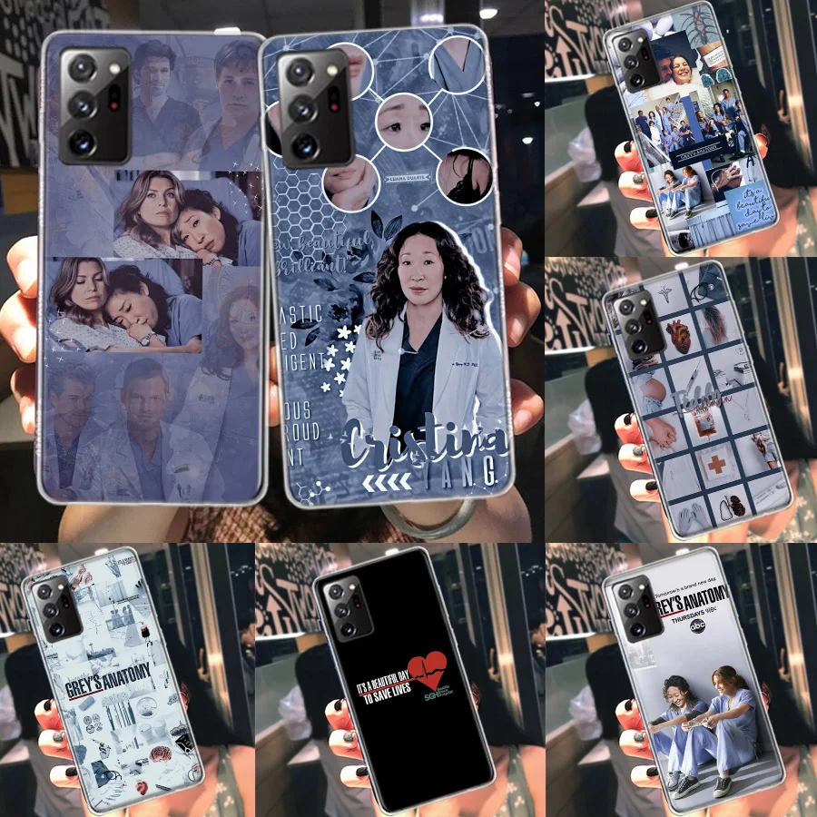 Greys Anatomy Nurse Doctor Phone Case For Galaxy Samsung A02S A03S A04S A05S S8 A15 A25 A35 A55 A9 A8 A7 A6 J8 J6 J4 Plus S7 S10