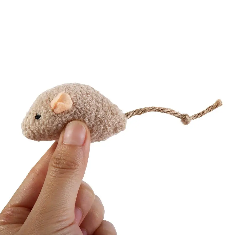 Random Color Portable Interactive for Kitten Soft Simulated Mouse Fake Mice Cats Training  Catnip