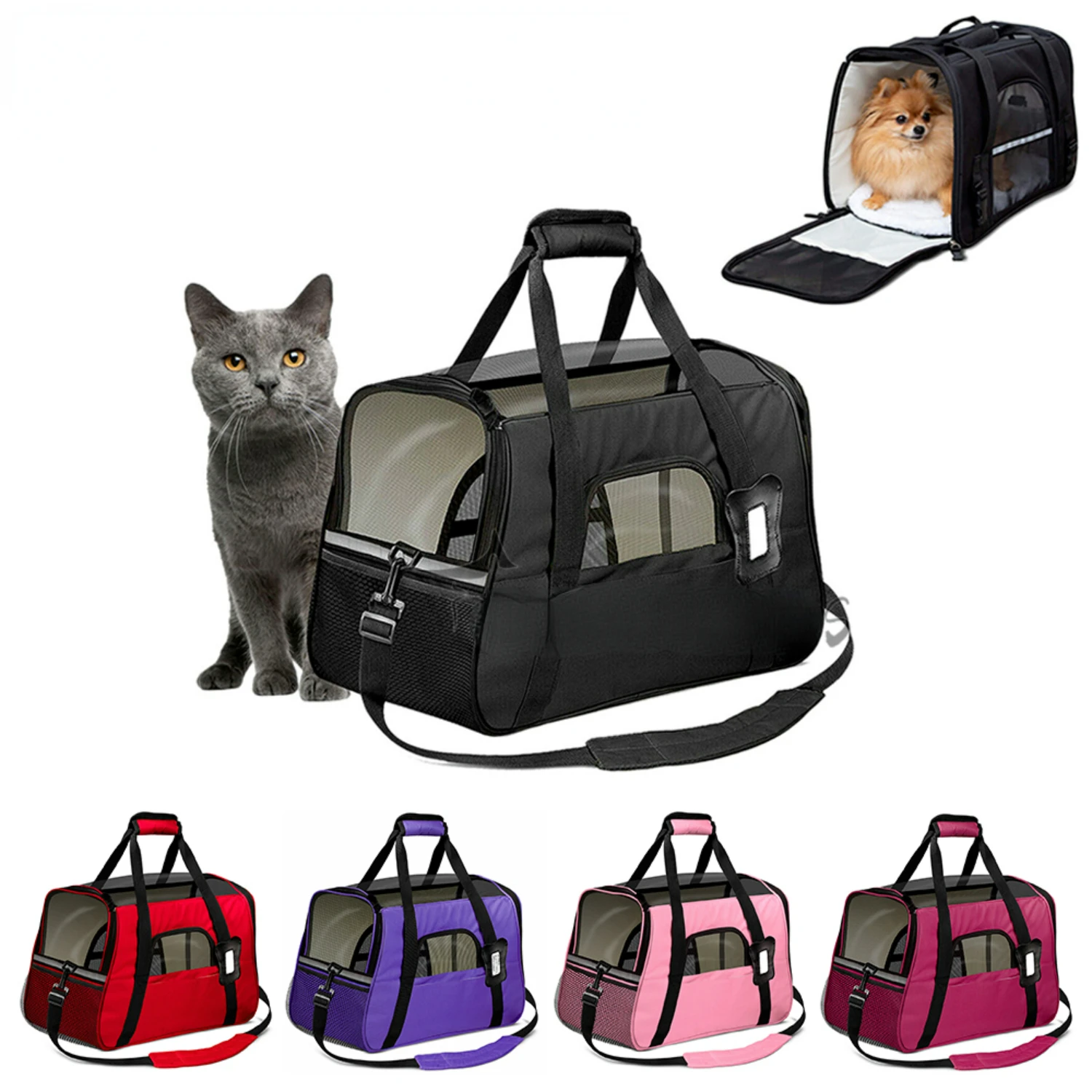 

Luxurious, Stylish, and Secure Pet Tote Bag with Deluxe Padding for On-the-Go Pet Owners - Ultimate Premium Quality Design for P