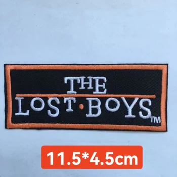 Logotipo da marca personalizado 3 pçs/lote os meninos perdidos filme tv ferro em remendos de roupas bordados mochila diy costurar em camiseta chapéus crachá
