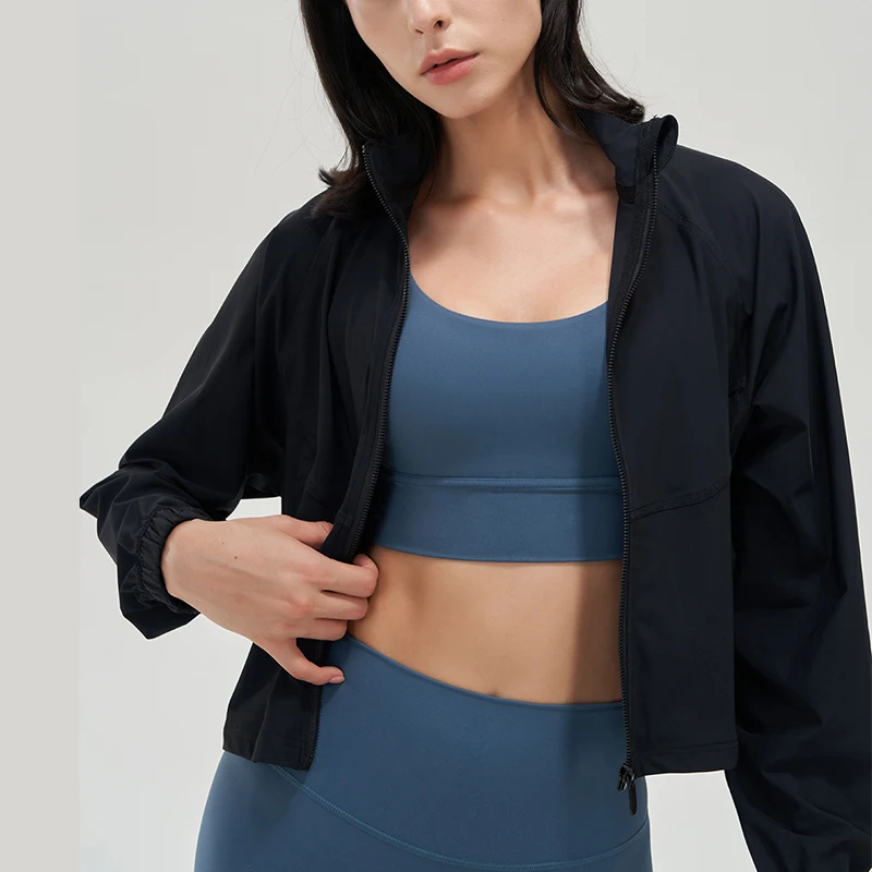 Nude Sports Anti-Snoring Jacket Loose Running Long-Sleeved Yoga Clothes Outdoor Fitness Clothes Women\'s Zipper Quick-Drying Tops