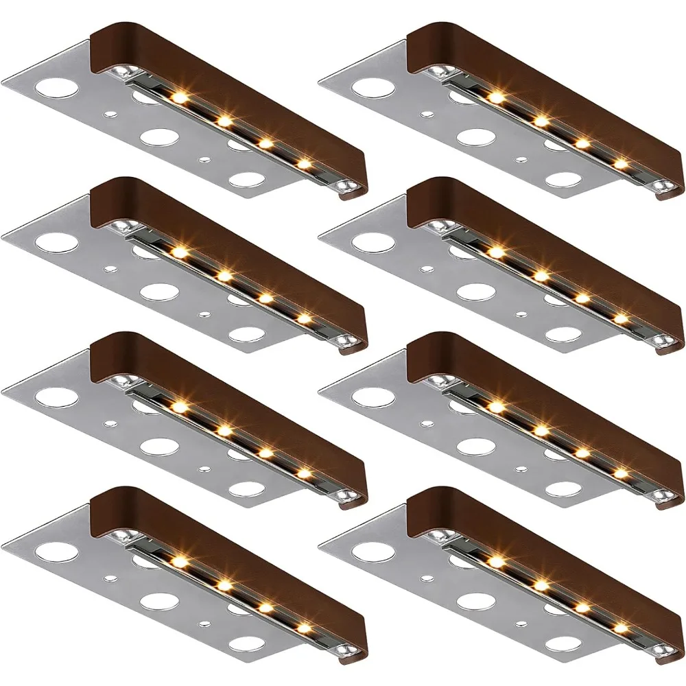 

8-Pack Classic Series 7 Inch LED Hardscape Lighting, Retaining Wall Lights, LED Landscape Lighting, 12V Paver Light Low Voltage