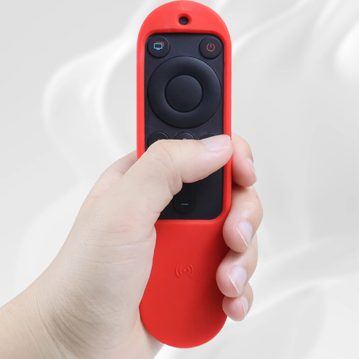 

Fluorescent Green ​Remote Control Cover for Huawei Smart TV Voice Smart TV Voice Remote Control Silicone Case Fall-proof Black