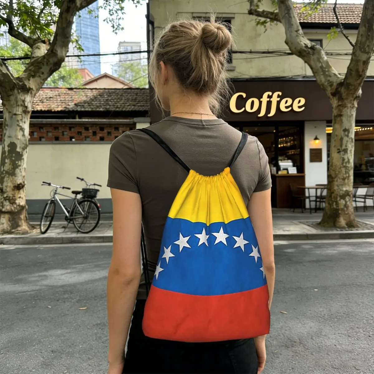 Venezuela Venezuelan Flag National Flag Of Venezuela Backpacks Multi-function Drawstring Bags Shoes Bag Book Bags