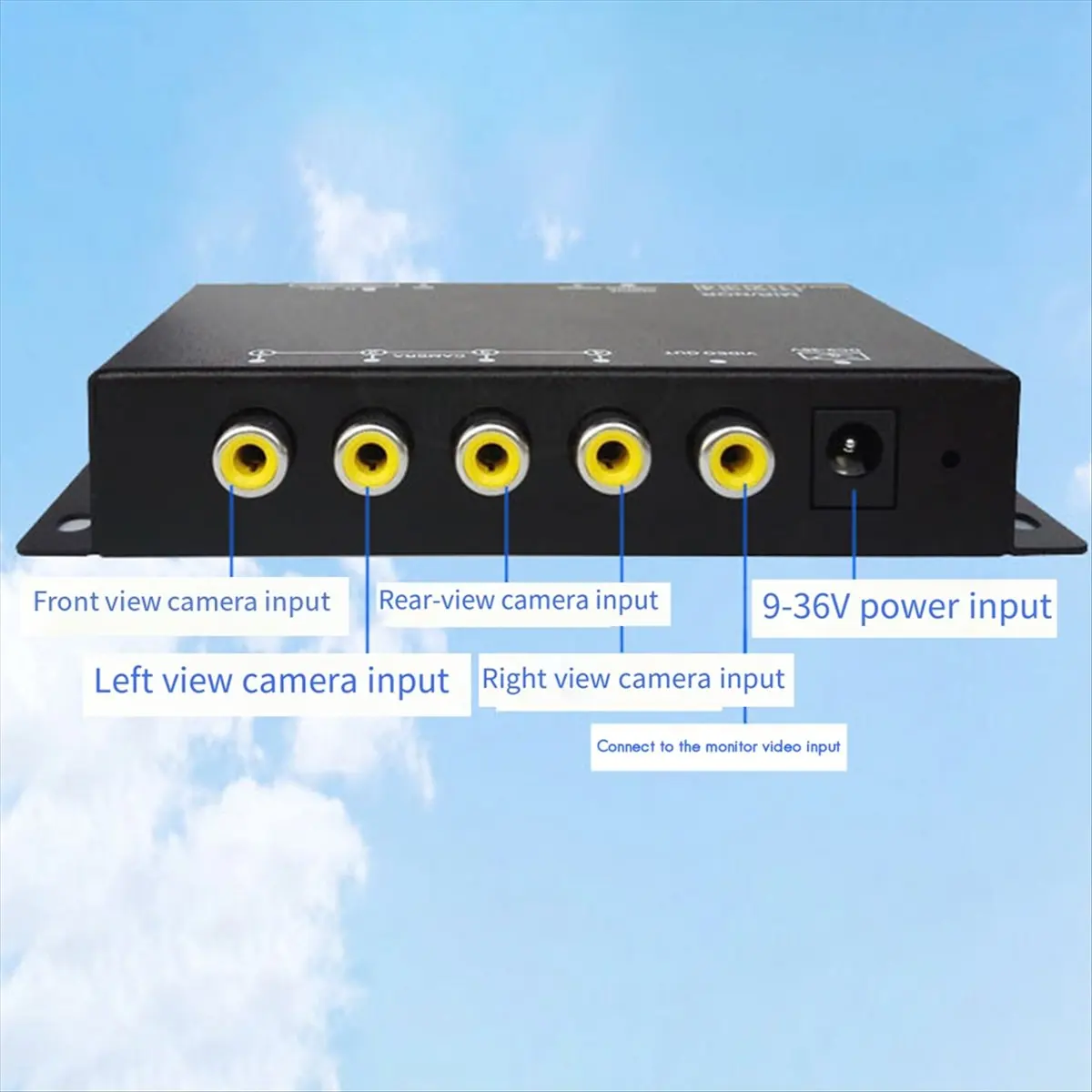 Super Sale Car 4-Channel Driving Recorder Switcher Control Car Cameras Control Switch Combiner Box for 360° Panoramic Image