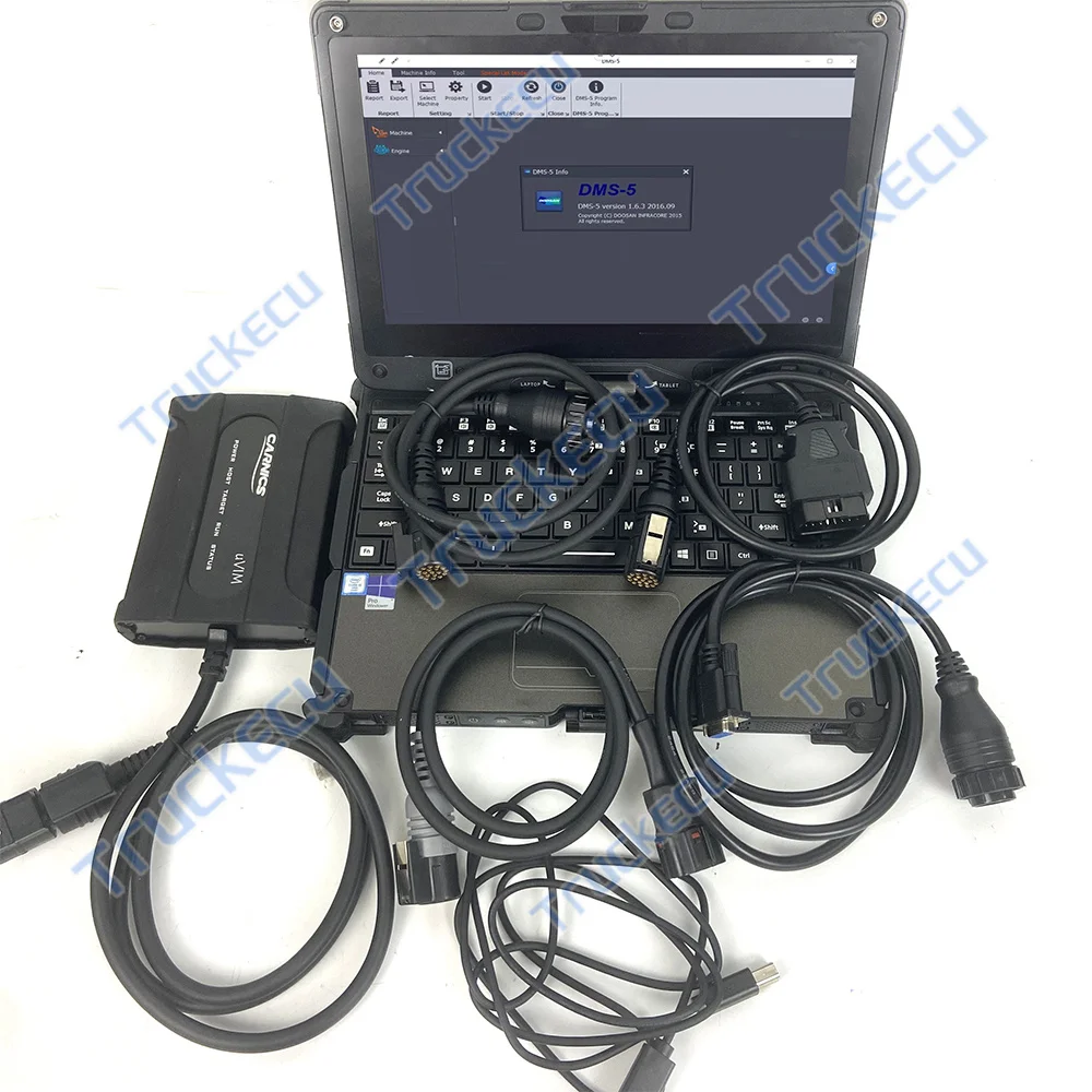 

For DOOSAN DMS-5 Wheel Loader Program Excavator for DOOSAN Heavy Duty Truck diagnostic scanner tool DDT SCR DDT CARNICS+laptop
