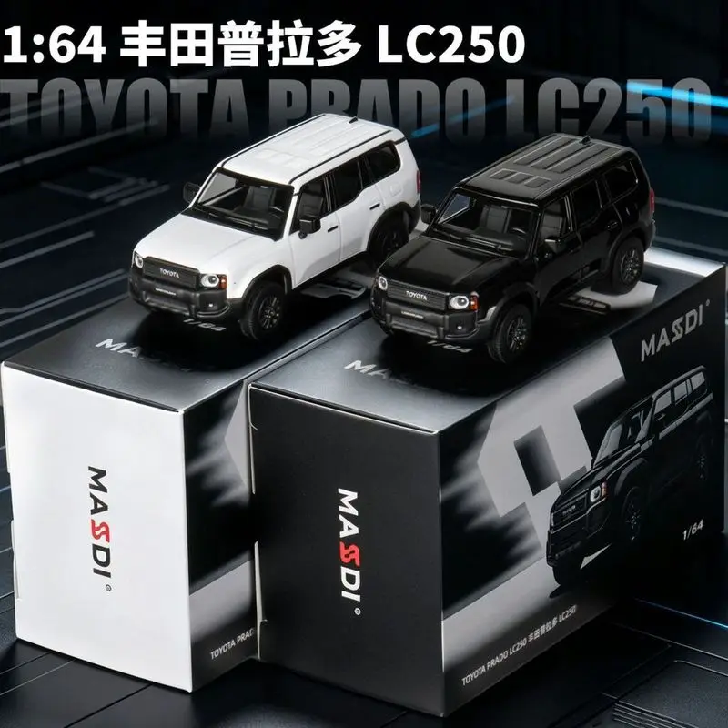 MASDI 1/64 Toyota Land Cruiser Prado LC250 Diecast Car Model Alloy Simulation Collection Toy Gift For Boys#peetyeee
