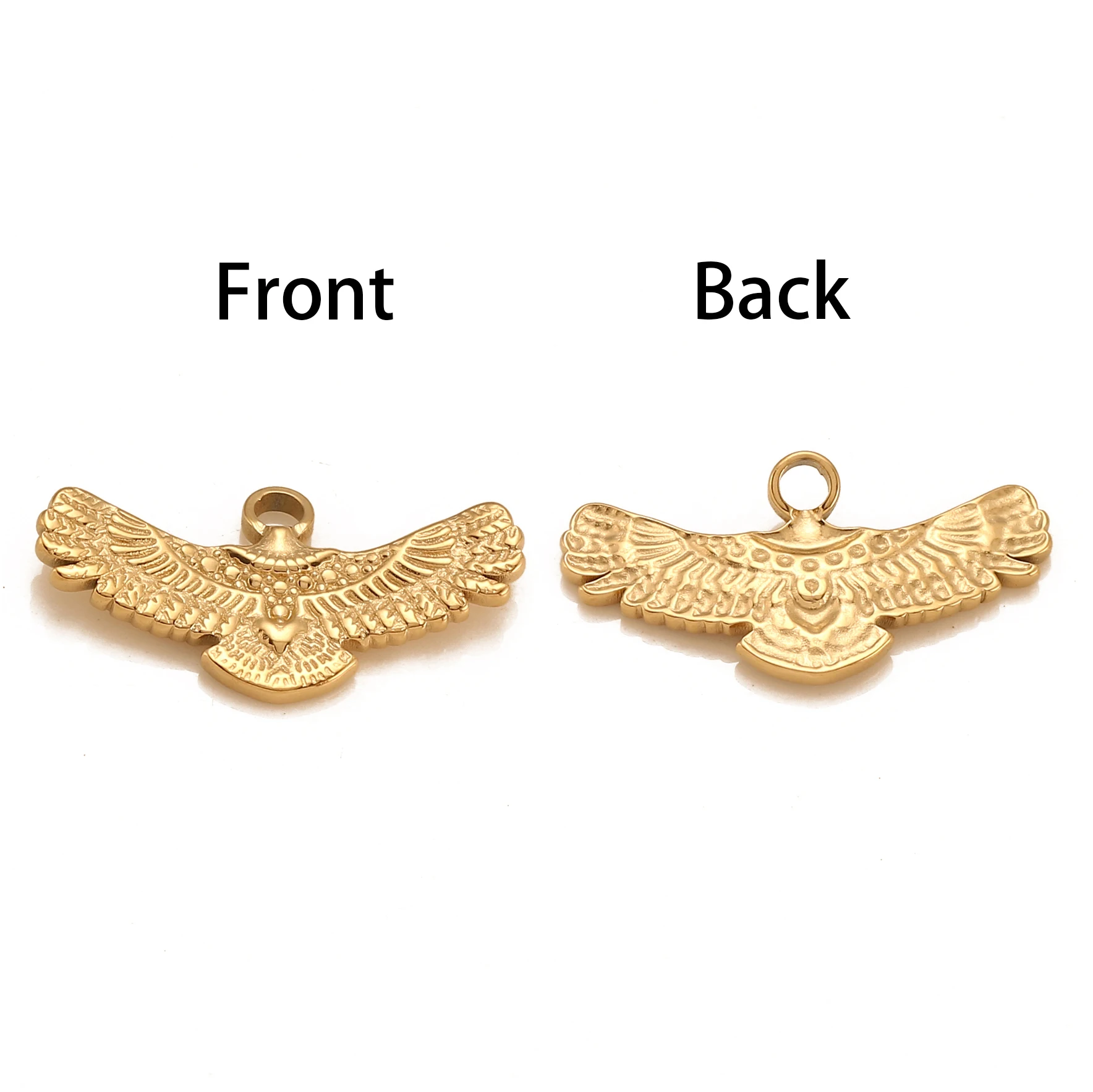 3Pcs/Lot Eagle Charms Jewelry Finding for Necklace Bracelet Earring Jewelry Making Pendants Stainless Steel Charm for Jewelry