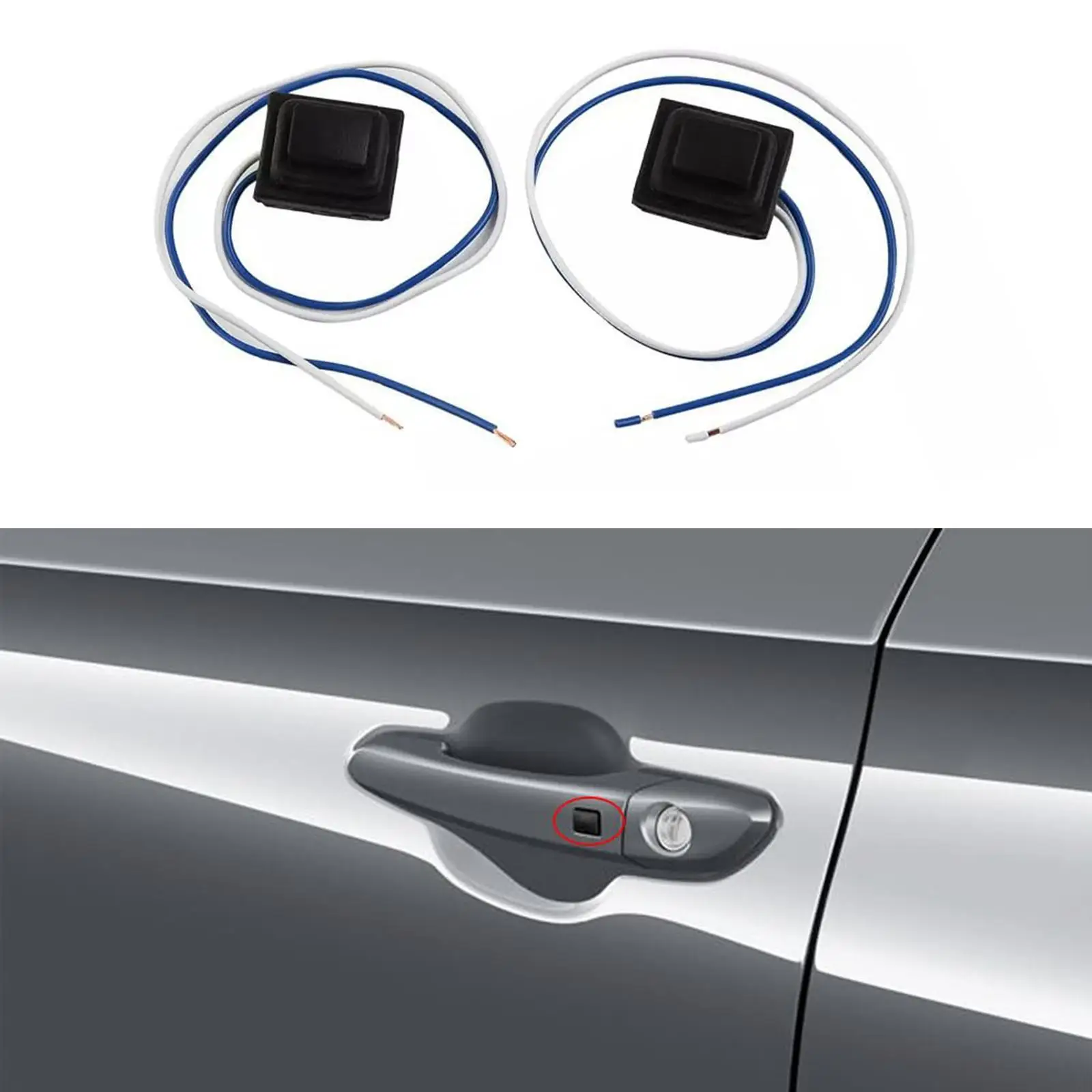 Door Handle Small Button Switch Kit Durable Plastic Design for Hyundai Tucson 2016 2019 Easy Install Solution