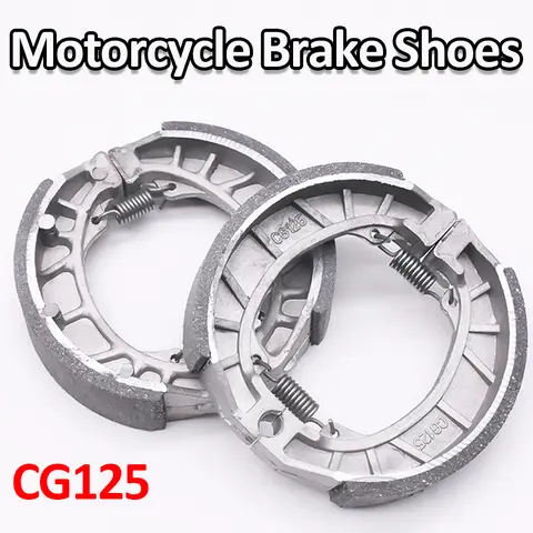 1PC 오토바이 브레이크 신발 CG125 GY6 125 용 105mm 반금속 전방 후방 브레이크 패드