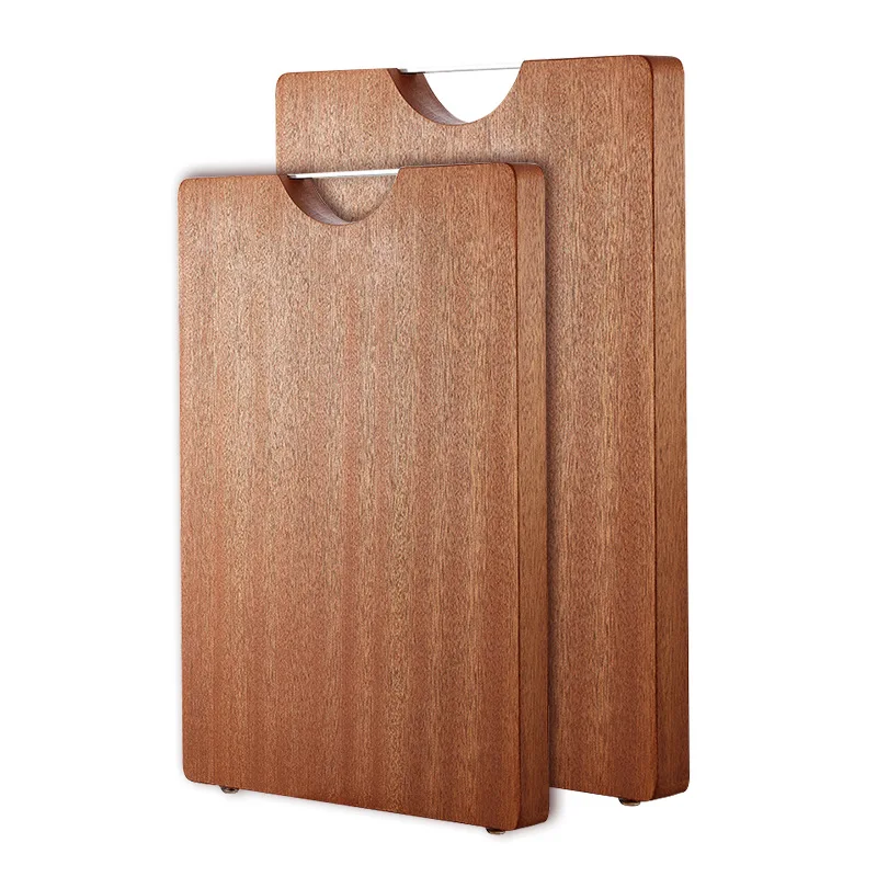 Ebony wood splicing wooden cutting board, kitchen household double-sided wooden chopping board