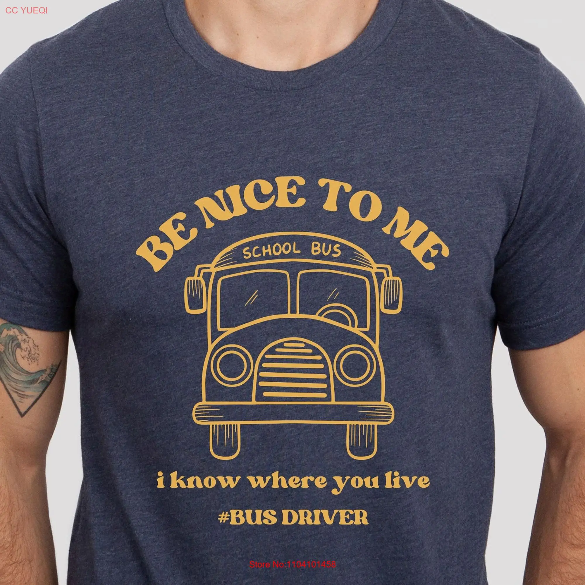 for School Bus Driver Appreciation Cute T Shirt Funny long or short sleeves