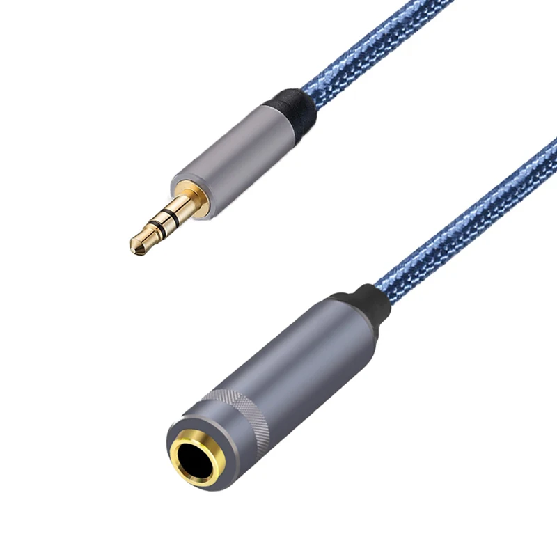 

Stereo 3.5mm 1/8" to 6.35mm 1/4" TRS Headphone Jack Adapter 6.5 To 3.5 Aux Audio Braid Cable for Guitar Amplifier Speaker Mixer