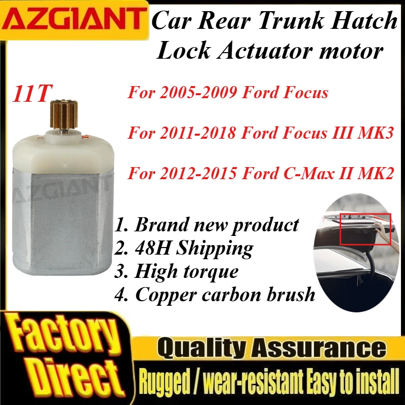 Для Ford Focus/Focus III MK3/C-Max II MK2 1020561 3M2632 11T Блок замка багажника автомобиля, новый двигатель, автозапасные запасные части Для Ford Focus/Focus III MK3/C-Max II MK2 1020561 3M2632 11T Блок замка багажника автомобиля, новый двигатель, автозапасные запасные части