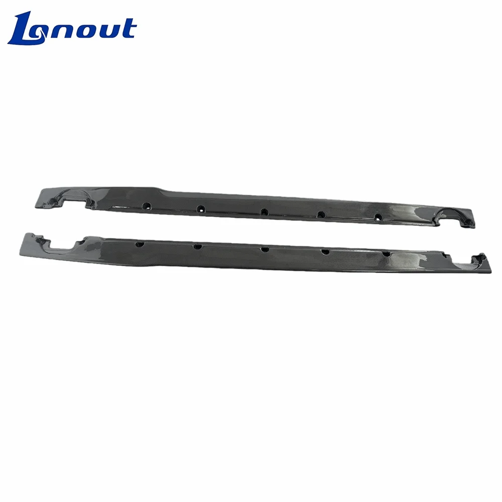 W12 Durable Design Carbon Fiber Side Skirts Suitable for Bentley Continental GT 2015-17 Retrofit