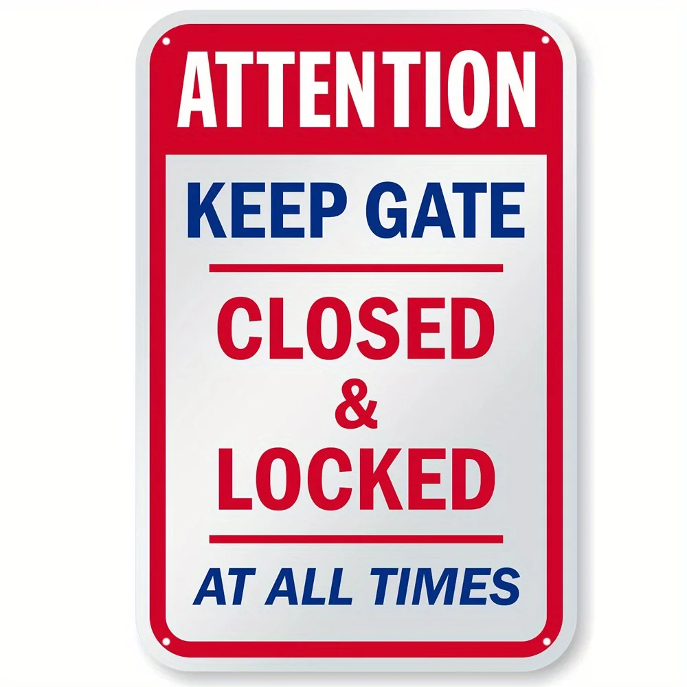 1pc Metal Warning Signs,