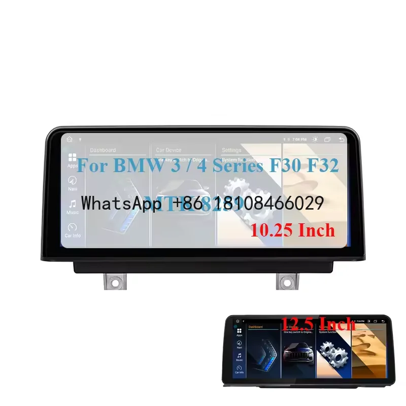 

Android 13 MTK 8581 LCD Touch Screen Wireless Carplay BT GPS Navigation Video Audio Player for BMW 3 / 4 Series F30 F31 F32 F34