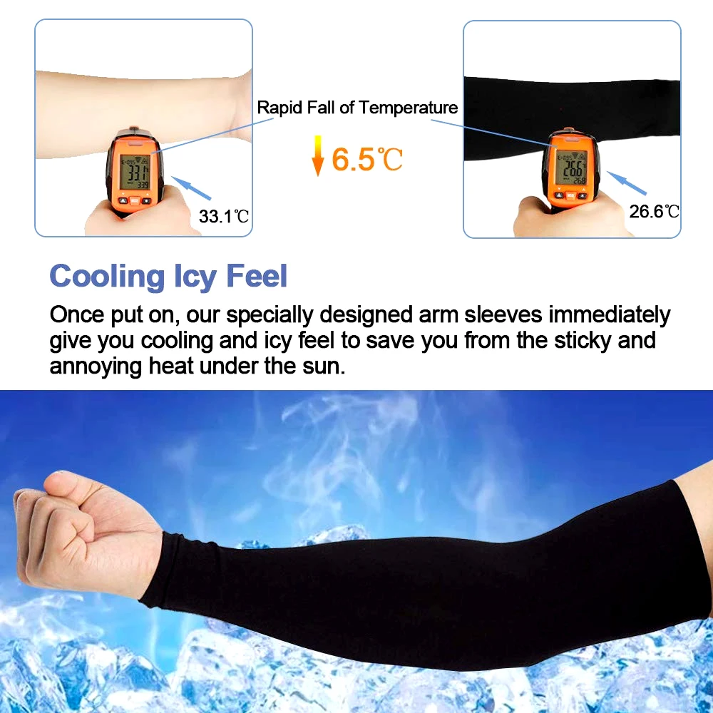 1PC Breathable Sunscreen Arm Warmers Basketball Cycling Fishing Mountaineering Running Arm Sleeve Extended Elbow Pad Wrist Guard