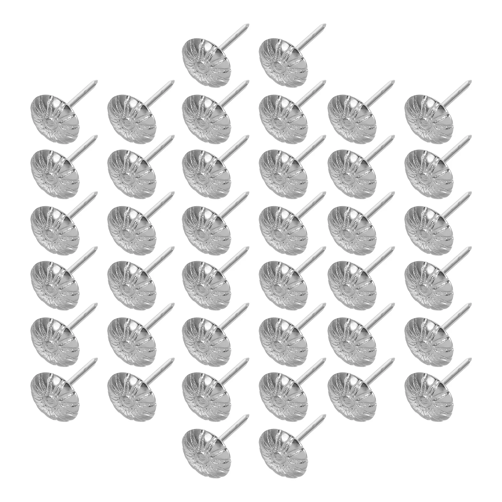 

200pcs Decorative Thumbtacks Flower Shaped Push Pins For Bulletin Board Poster Map Display Iron Tacks Office School Home Use