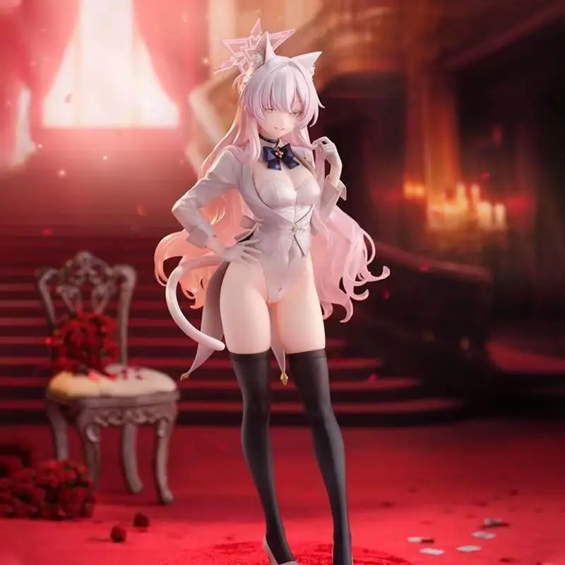 26CM Blau Archiv Kiyoshi Akira Katze Ohr Dieb Schönes Mädchen Anime Handgemachte Action-figuren Desktop Fall Dekoration Ornament Geschenk