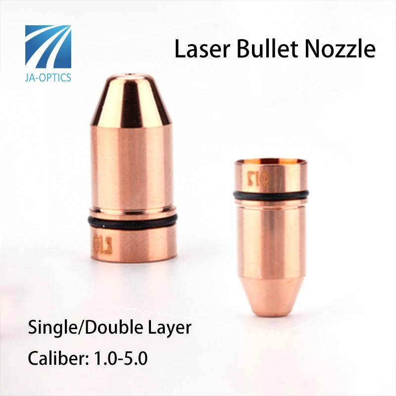 Laser Equipment Parts Laser Nozzle Copper Double Layer Bullet Nozzles for Laser Cutting Machine