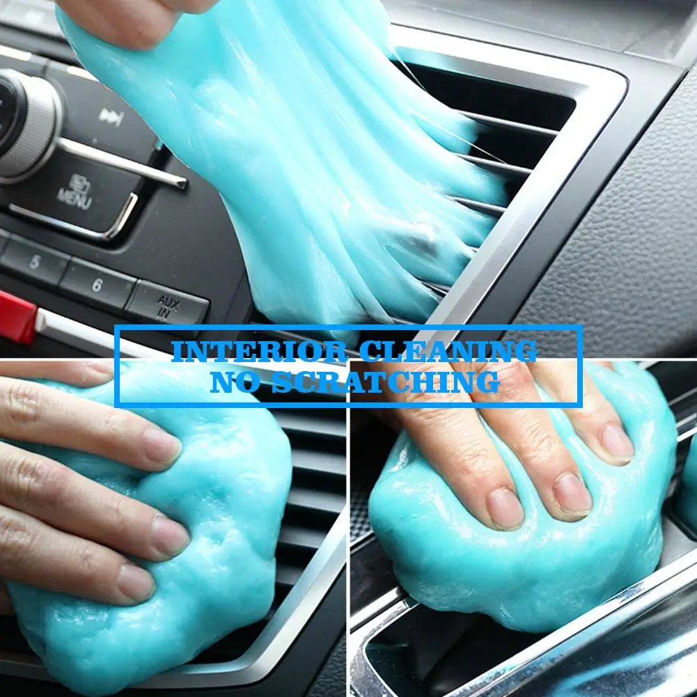 Car Wash Interior Car Cleaning Gel Slime For Cleaning Machine Auto Vent Magic Dust Remover Glue Computer Keyboard Dirt Clea S3e4