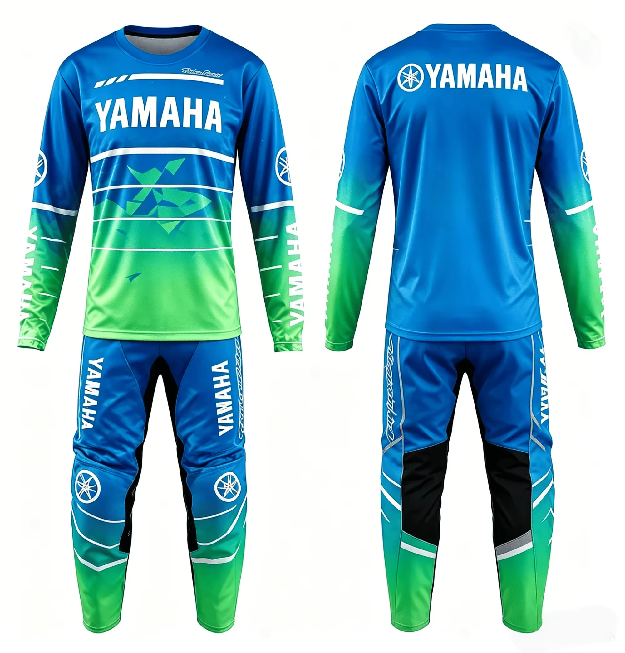 

New SMX450 Yamaha Racing Motorcycle Off Road Race Long Sleeve Pants Set Men Women Oversized Speed Drying Cycling Sport Set