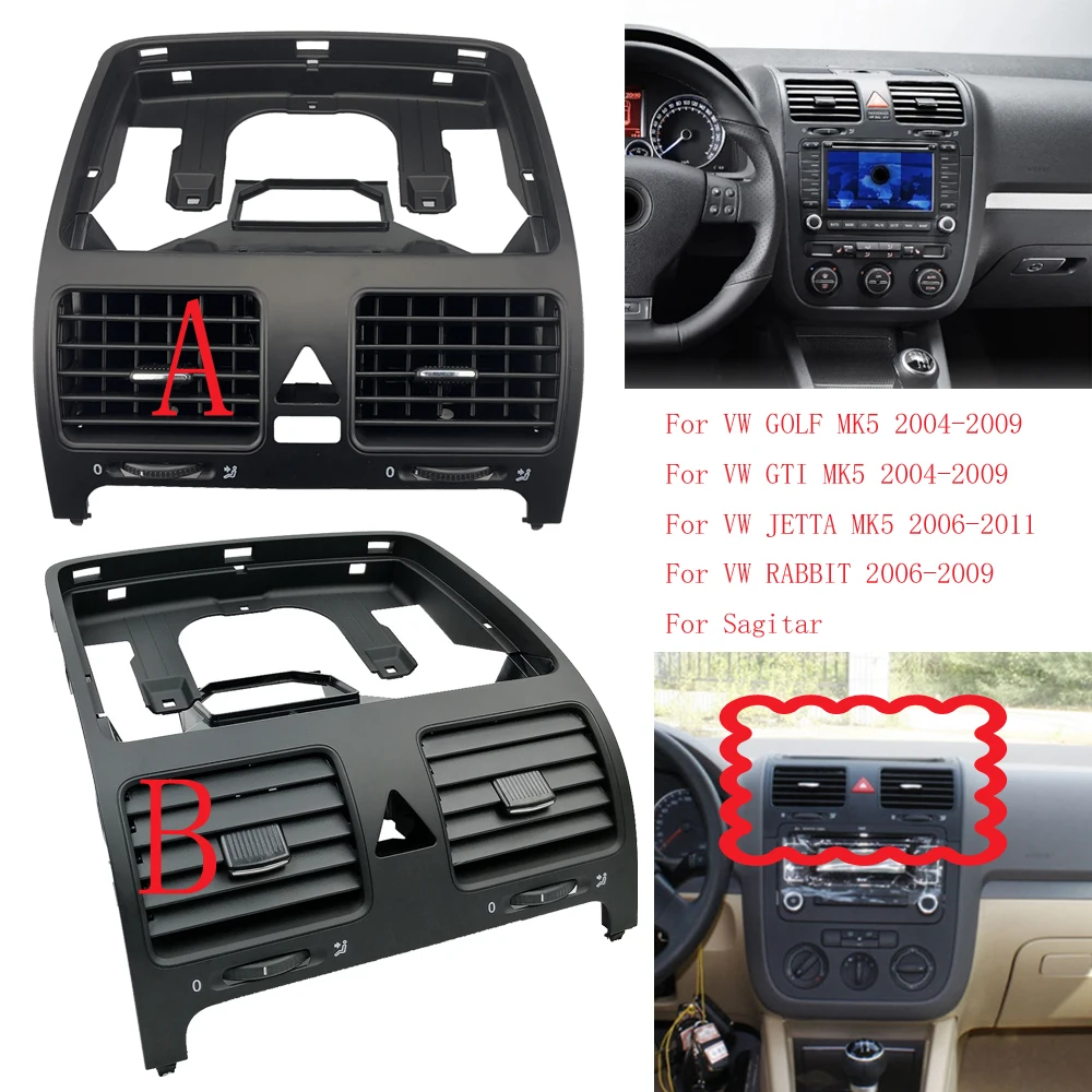 For VW Sagitar Jetta MK5 Golf 5 MK5 Rabbit 2004-2011 Dash Board Air Conditioning Grill Outlet Vent Air Windows Air Bag