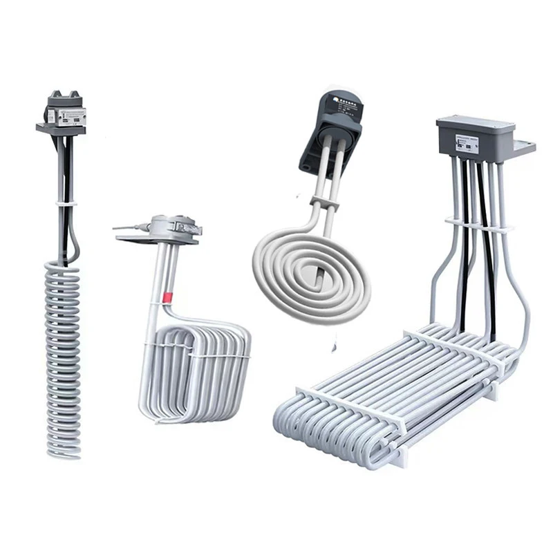 Industrial 380v 6kw l Shape Electric Tubular Immersion Ptfe Heater element for Corrosive Liquid
