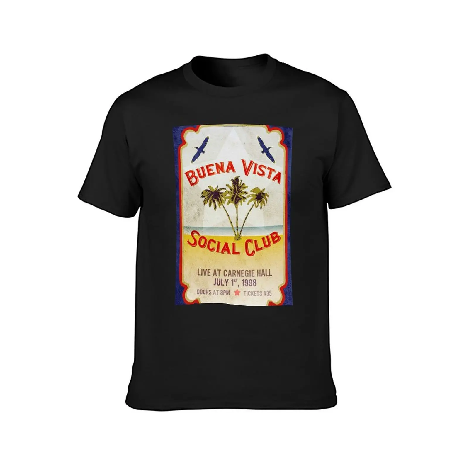 Buena Vista Social Club Movie Poster T-Shirt vintage kawaii clothes hippie clothes heavyweight t shirts for men