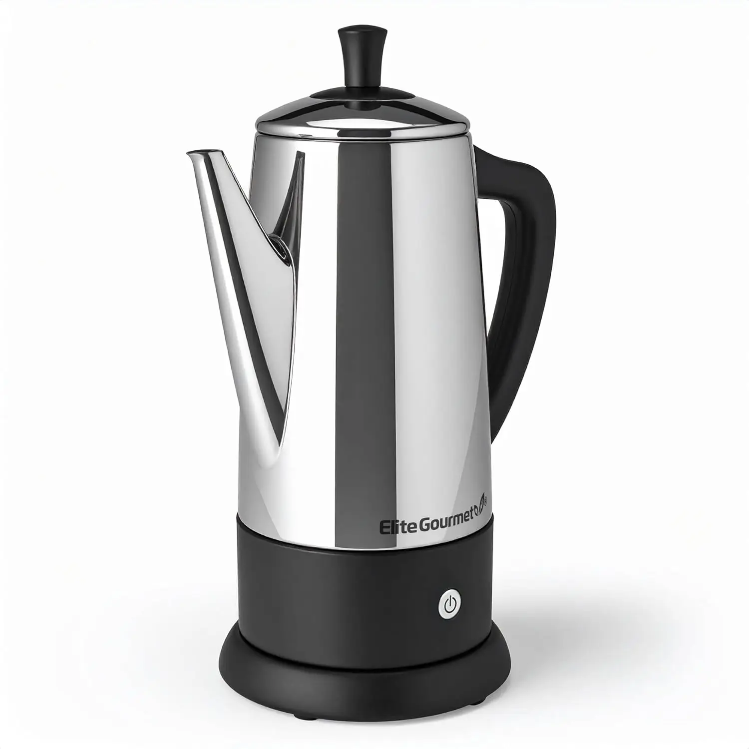 

12-Cup Electric Coffee Percolator with Keep Warm, Dishwasher Safe Stainless Steel, 360° Swivel Base