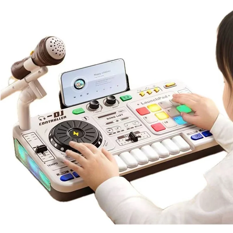 as96-regalo-per-festa-di-compleanno-mixer-dj-per-bambini-set-di-strumenti-musicali-elettronici-con-microfono-per-karaoke-per-bambini-dai-3-ai-6-anni
