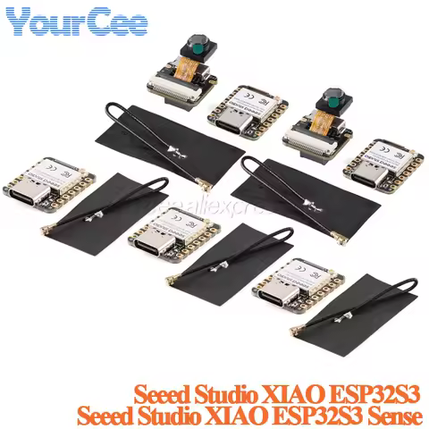 10pcs/1pc Seeed Studio XIAO ESP32S3 Sense Seeeduino ESP32-S3 2.4G WiFi BLE Mesh 5.0 OV2640 Camera Development Board For Arduino