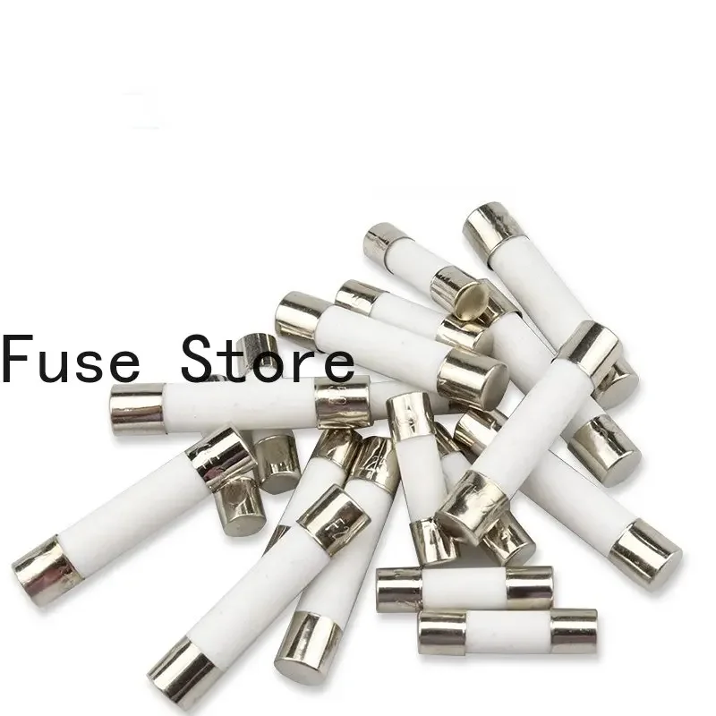 2PCS 5x20 Ceramic Fuse Tube 6*30mm Seat 3/4/5/6.3/10/3.15/10/15A Ampere  250V