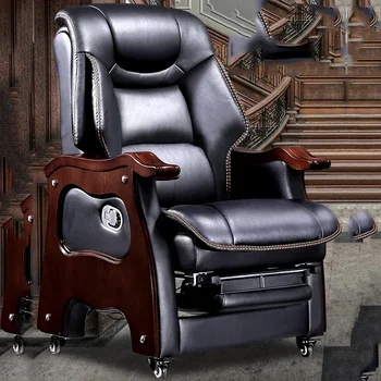 인체공학적 사무실 의자, 블랙 리클라이너, 학교 보스, 럭셔리 의자, 회의 마사지, 모바일 신라 가구