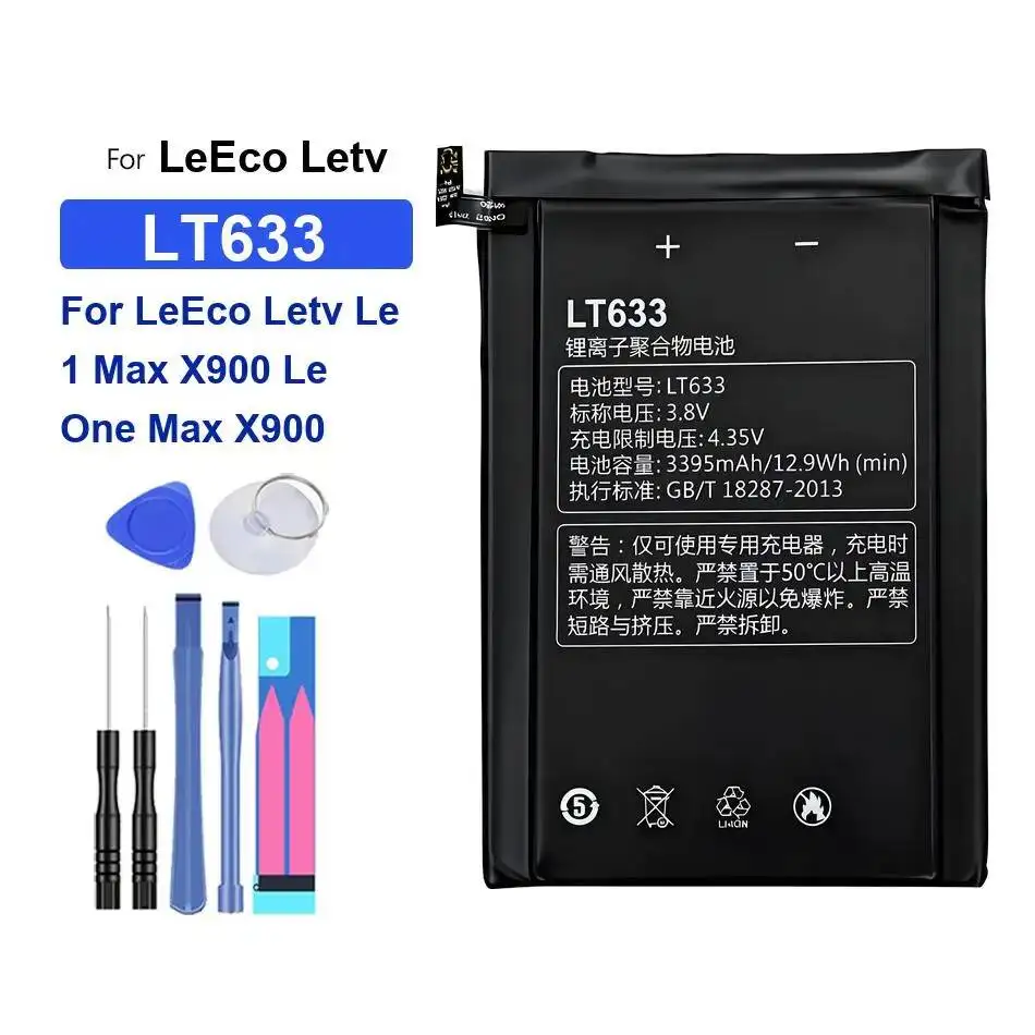 

Environmentally Friendly 3400Mah Mobile Phone Battery For Leeco Letv LE 1 Max X900 One LT633