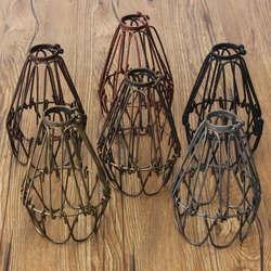 Industrial lighting E27 edison lampshade vintage cage lights lamp cage shade lighting DIY lampshade