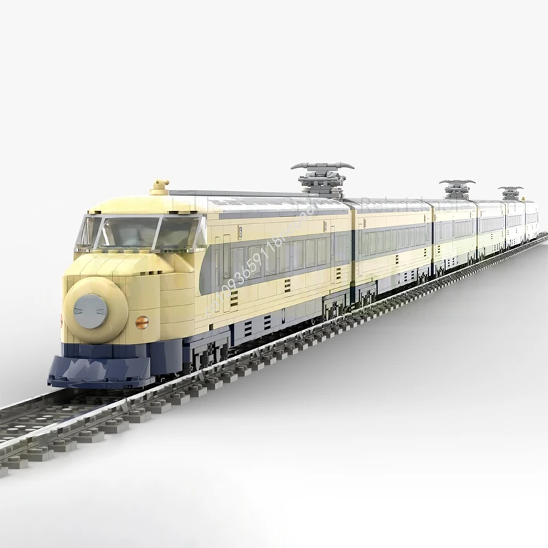 

7337 шт. MOC Bullet Train Shinkansen Series 0 поезд строительные блоки DIY сборка творческая идея образование кирпич Рождественская игрушка в подарок