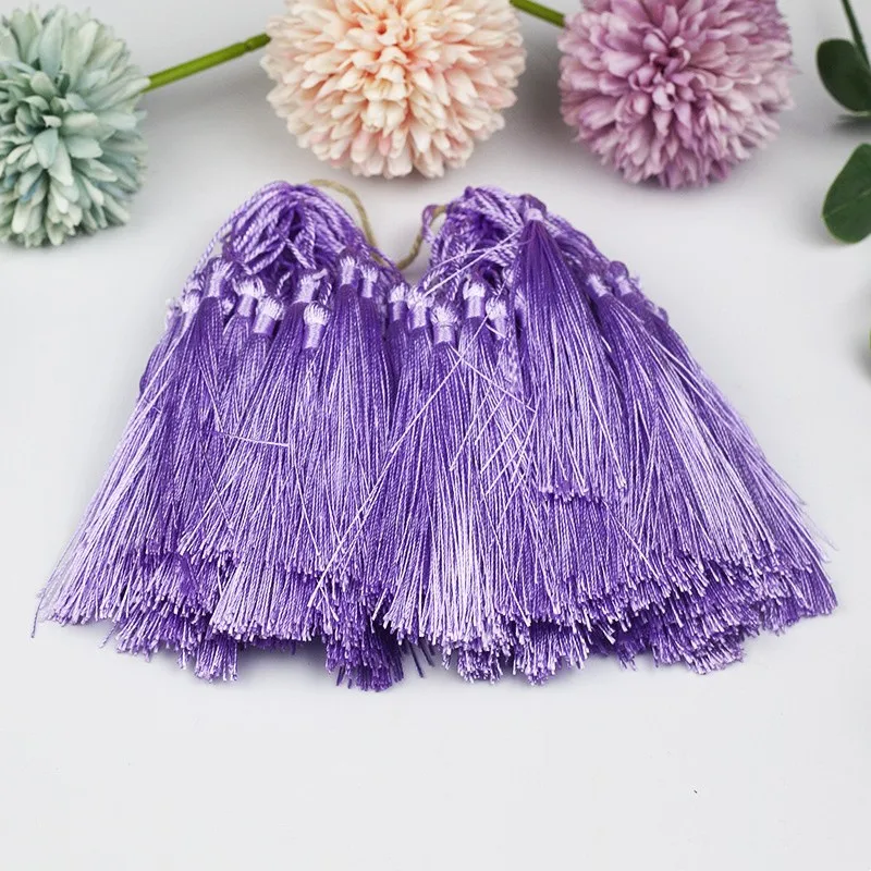 Hot 500Pcs Polyester Tassels For Home Textile Keychain Bookmark Tassels Pendant Craft Supplies DIY Clothing /Jewelry Accessories