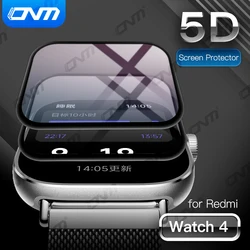 5D Protective Film for Xiaomi Redmi Watch 4 Screen Protector Anti-scratch for Redmi Watch 4 Smartwatch Protector (Not Glass)