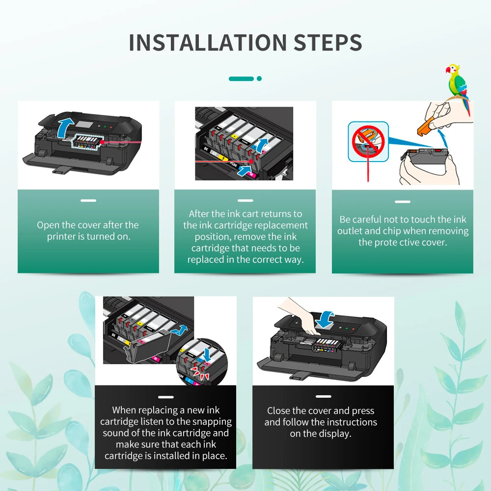 ALIZEO Compatible PGI520 CLI521 Ink Cartridge For Canon PGI 520 PIXMA MP540 MP550 MP560 MP620 MP630 MP640 iP3600 ip4600 ip4700