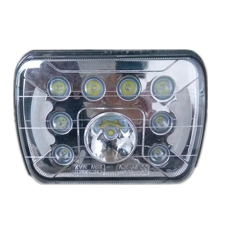 Car Headlight 5x7/6x7 LED DRL Brightest For Toyota Pickup Truck Hi-Lo Beam Car Light 3500LM 55W Car Accessories 1pcs