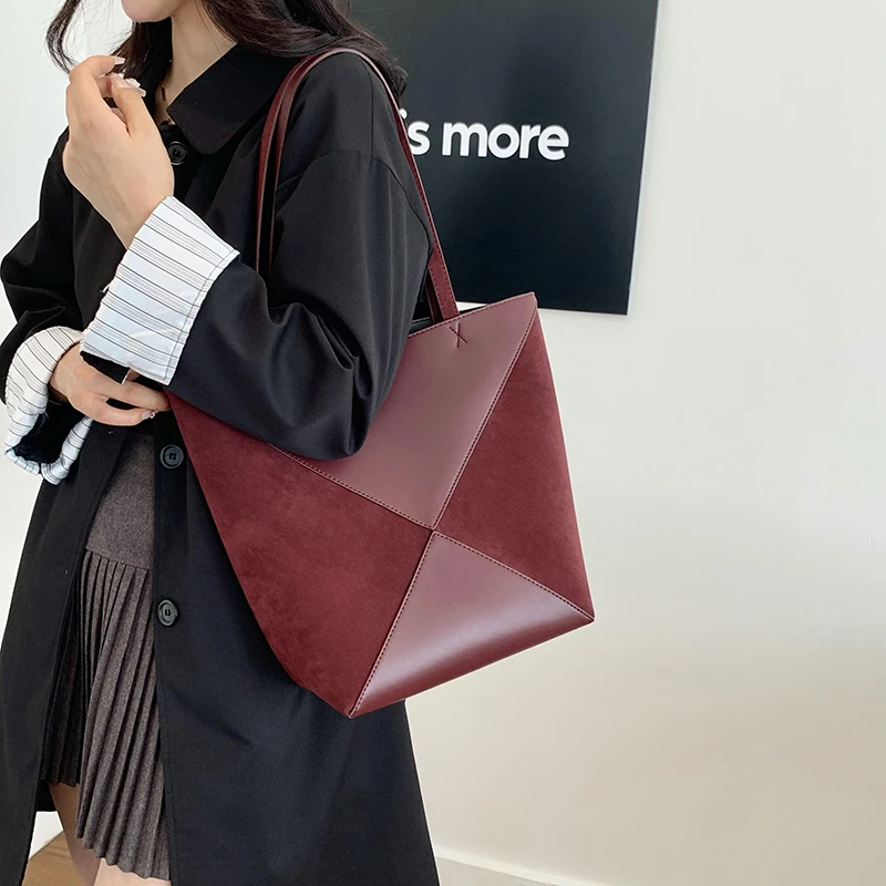 2024 Brand Designer Shoulder Bag Large Capacity Shopping Bag Fashion Trend Underarm Bag Women PU Leather Tote Bag