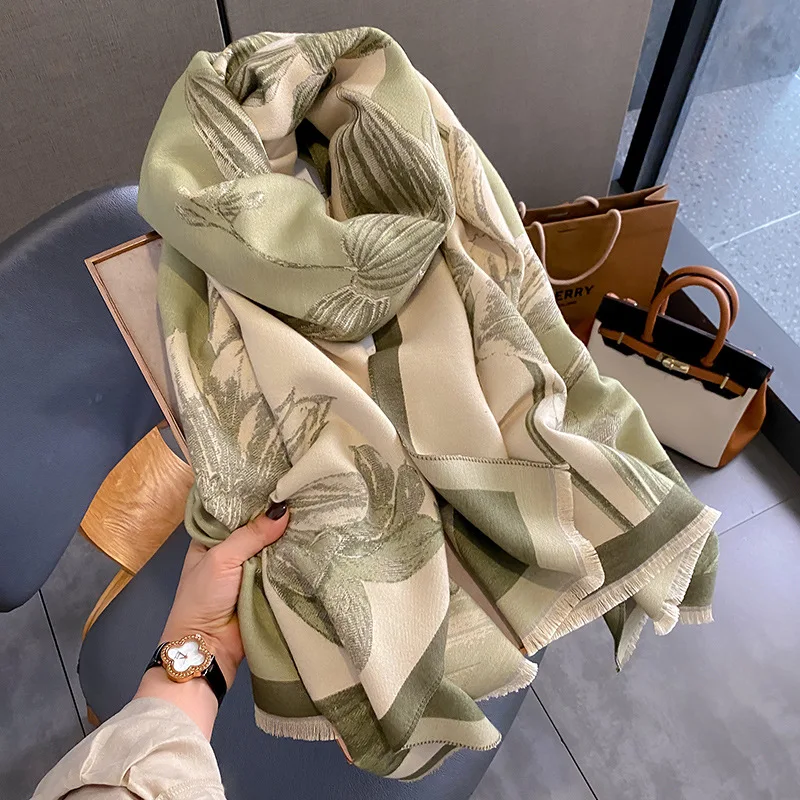 2025 nieuwe dames Koreaanse stijl sjaal warme gebreide sjaal winter zachte wrap multi-way gebruik voor casual outdoor mode gratis verzending