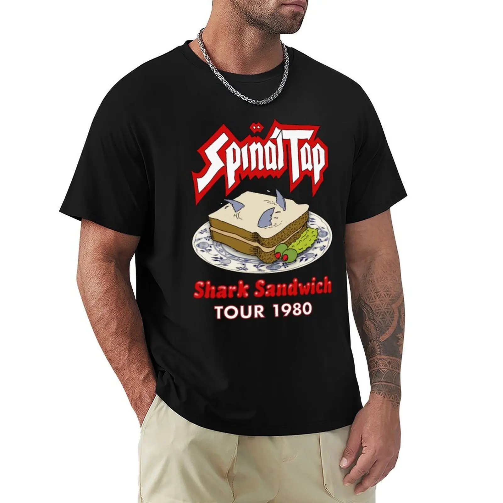 

Trending 1 - 40Spinal Tap Shark Sandwich Tour 1980 Classic TShirt822 T-Shirt clothes customs sports fans cotton t shirt men