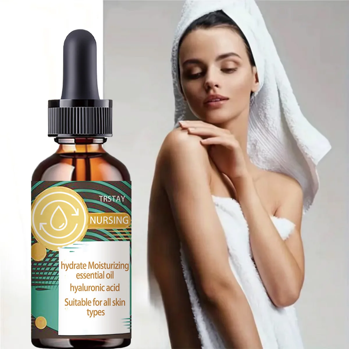 Moisturizing essential oil hyaluronic acid is suitable for all skin types.