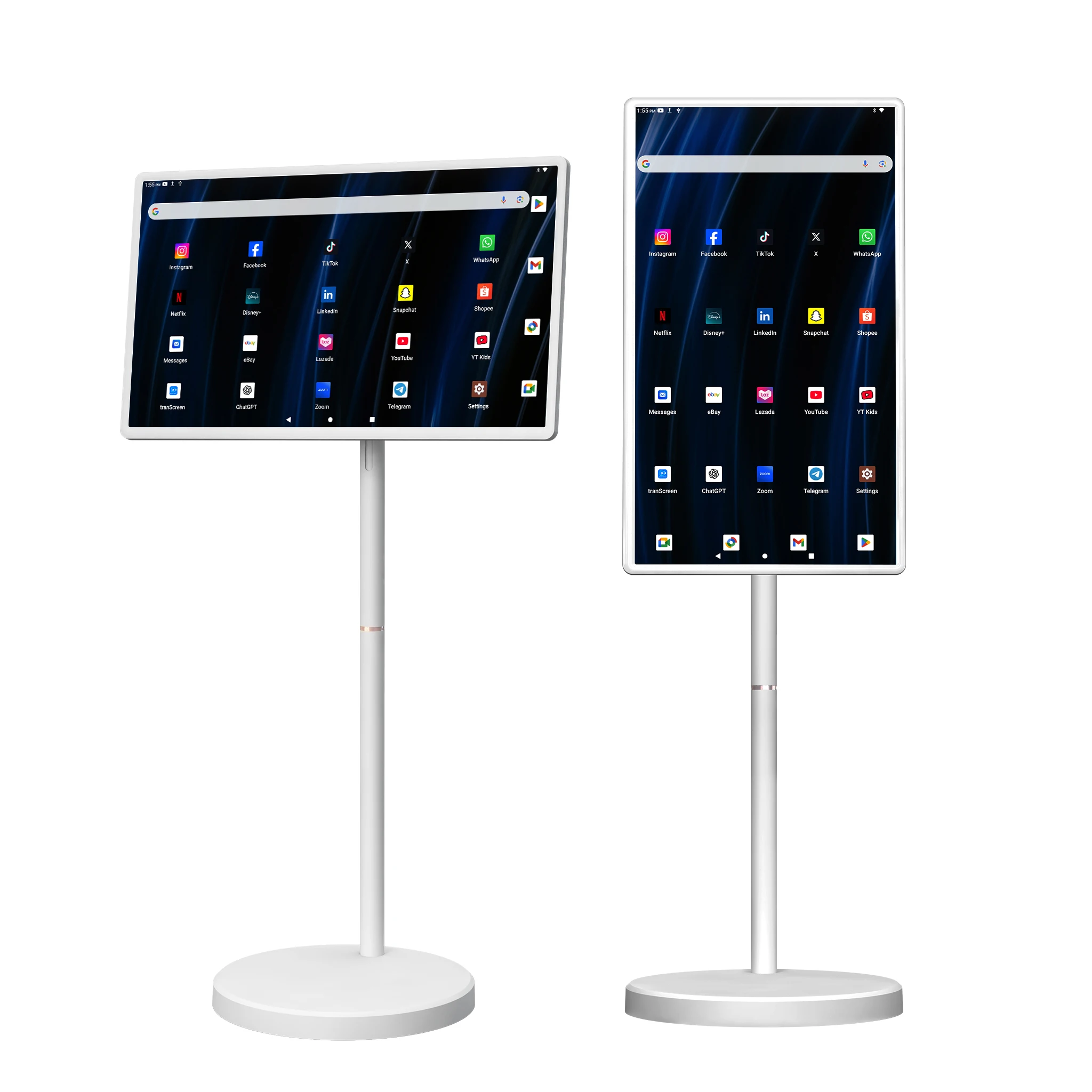 2025 Hot Sales Moveable 32 Inch Android 15 Portable TV Tablet PC with Battery Smart Touch Big Screen  Tv Interactive Television