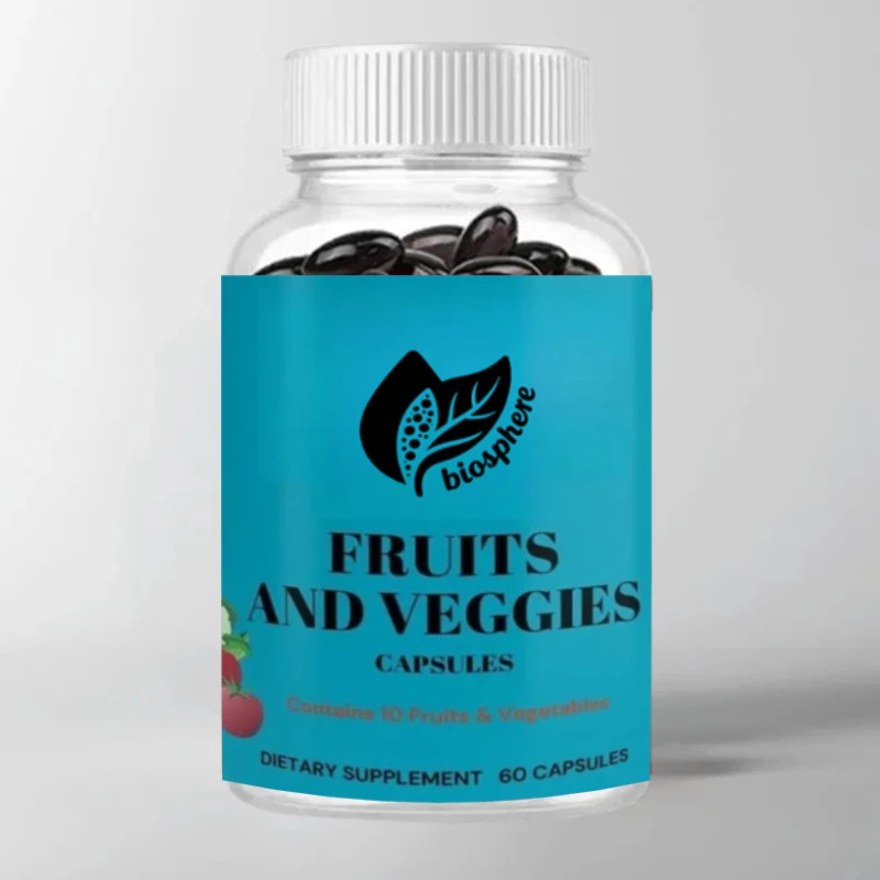 

Травяные капсулы с фруктами и овощами - яблоко, бетроот, морковь, имбирь, черника и т. д. Поддержка сотового здоровья пищеварения