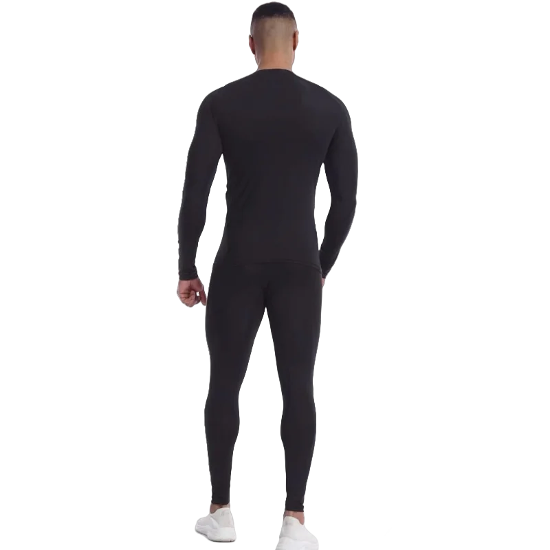2pcs Men Compression Sportswear Suit Elastic Training Sports Yoga Sets Workout Jogging Fitness Clothing Tracksuit Pants