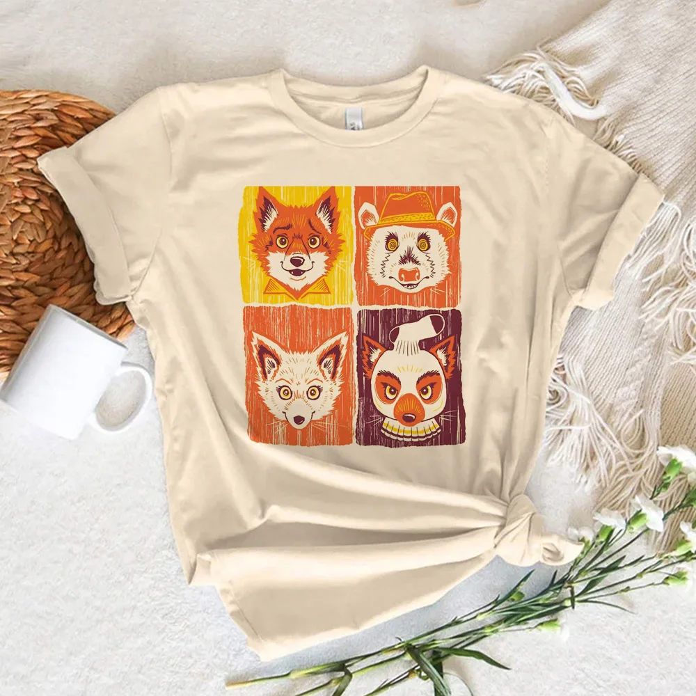 Wes Anderson t shirt women funny t shirt female y2k clothing